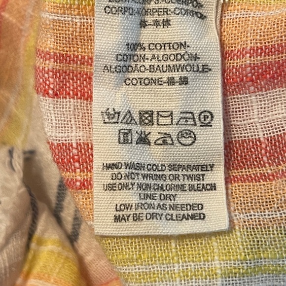 Free People Yellow Boho Tunic Babydoll Dress Size XS Cotton Fringe Oversized - Picture 8 of 11